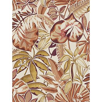 WallPops Caroline et Bettina Feuilles Spice Peel and Stick Wallpaper