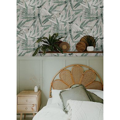 WallPops Egypt Sherrod Bali Bamboo Jade Peel and Stick Wallpaper