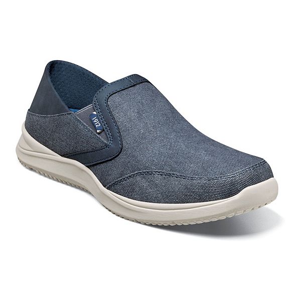 Nunn Bush® Conway EZ Men's Slip On Shoes - Navy (8.5 WIDE)