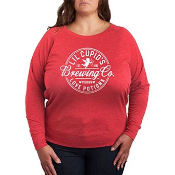 Plus Size Cupids Brewing Co Long Sleeve Graphic Tee