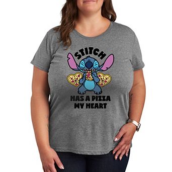Disney's Lilo & Stitch Plus Pizza My Heart Graphic Tee