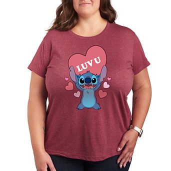 Disney's Lilo & Stitch Plus Luv U Heart Graphic Tee