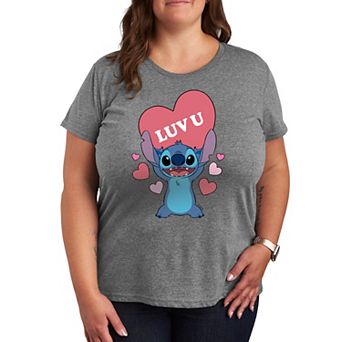Disney's Lilo & Stitch Plus Luv U Heart Graphic Tee