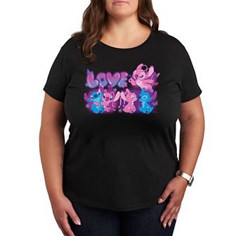 Disney's Lilo & Stitch Plus Love Grid Graphic Tee