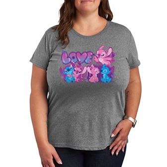 Disney's Lilo & Stitch Plus Love Grid Graphic Tee