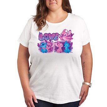 Disney's Lilo & Stitch Plus Love Grid Graphic Tee