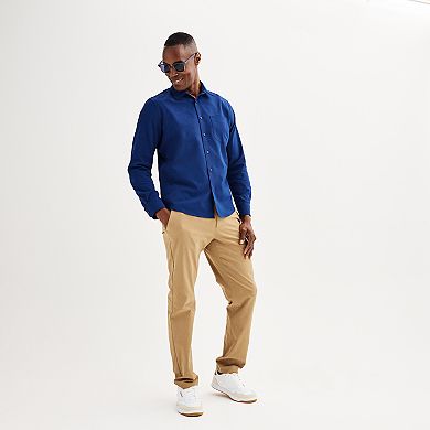 Men's FLX Performance Untucked-Fit Long Sleeve Button Down Shirt