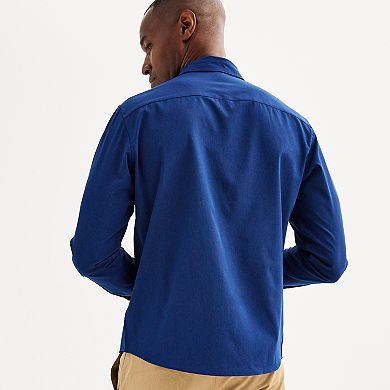 Men's FLX Performance Untucked-Fit Long Sleeve Button Down Shirt