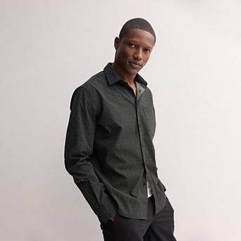 Men's FLX Performance Untucked-Fit Long Sleeve Button Down Shirt