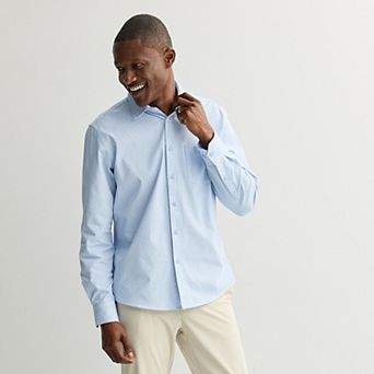 Men's FLX Tech Mesh Standard-Fit Long Sleeve Button-Down