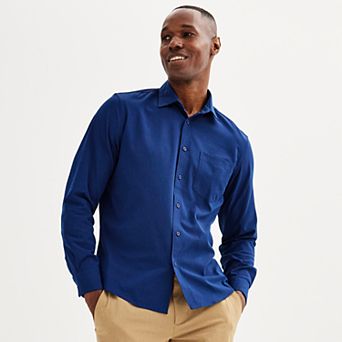 Men's FLX Performance Untucked-Fit Long Sleeve Button Down Shirt