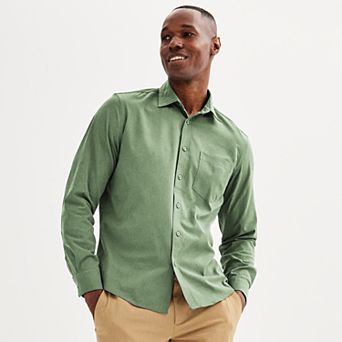 Men's FLX Performance Untucked-Fit Long Sleeve Button Down Shirt