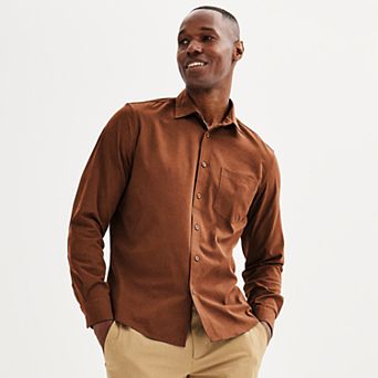 Men's FLX Performance Untucked-Fit Long Sleeve Button Down Shirt