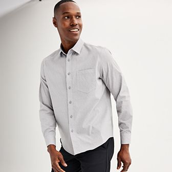 Men's FLX Performance Untucked-Fit Long Sleeve Button Down Shirt