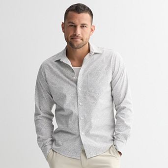 Men's FLX Performance Untucked-Fit Long Sleeve Button Down Shirt