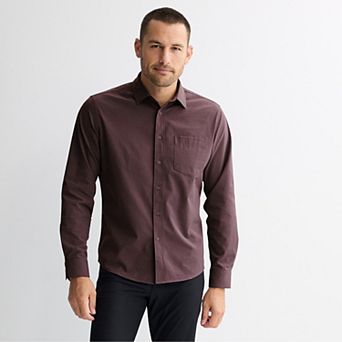 Men's FLX Tech Mesh Standard-Fit Long Sleeve Button-Down