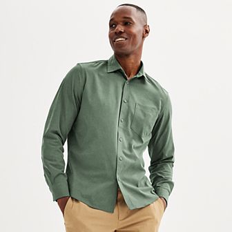 Men's FLX Performance Untucked-Fit Long Sleeve Button Down Shirt