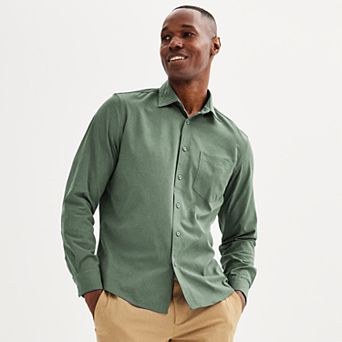 Men's FLX Performance Untucked-Fit Long Sleeve Button Down Shirt