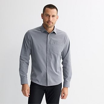 Men's FLX Tech Mesh Standard-Fit Long Sleeve Button-Down