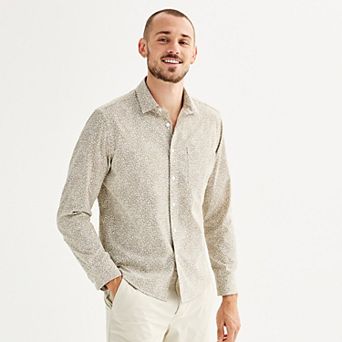 Men's FLX Performance Untucked-Fit Long Sleeve Button Down Shirt