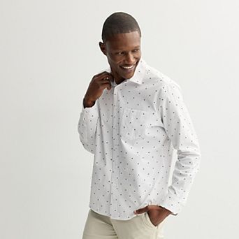 Men's FLX Tech Mesh Standard-Fit Long Sleeve Button-Down