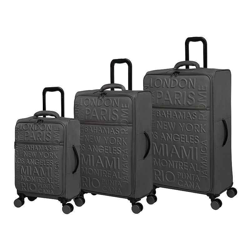 EAN 5056500204733 product image for it luggage Citywide 3-Piece Softside 8-Wheel Spinner Set, Grey | upcitemdb.com