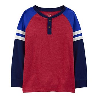 Boys 4-12 Carter's Colorblock Henley Tee