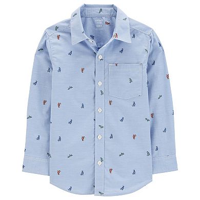 Boys 4-14 Carter's Gingham Button-Front Shirt