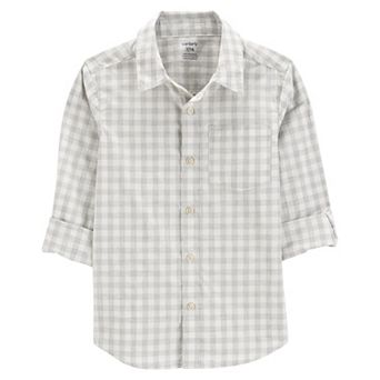 Boys 4-14 Carter's Gingham Button-Front Shirt