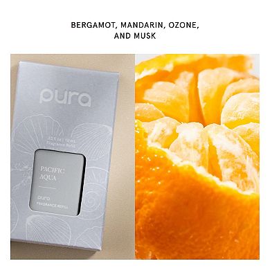 Pura Smart Fragrance Diffuser Starter Set - Pacific Aqua and Linens & Surf