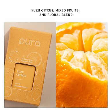 Pura Smart Fragrance Diffuser, Pacific Aqua, and Yuzu Citron Starter 3-piece Set