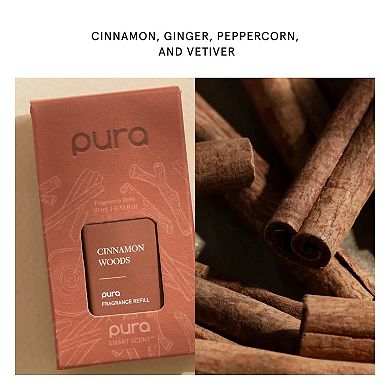 Pura Cinnamon Woods Dual Diffuser Refill Pack