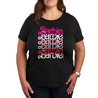 Plus Size Barbie Stacked Barbie Vday Graphic Tee