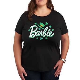 Plus Size Barbie Feb St. Paddys Logo Graphic Tee
