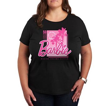 Plus Size Barbie Pink Core Graphic Tee