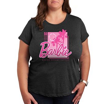 Plus Size Barbie Pink Core Graphic Tee