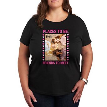 Plus Size Barbie Places To Be Graphic Tee