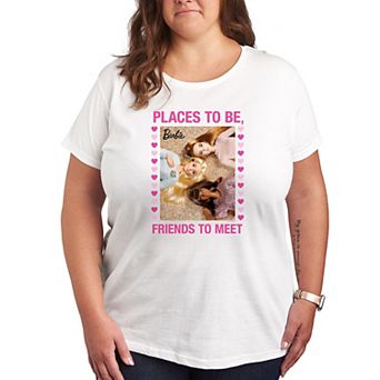 Plus Size Barbie Places To Be Graphic Tee