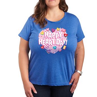 Plus Size Barbie Happy Heart Day Graphic Tee