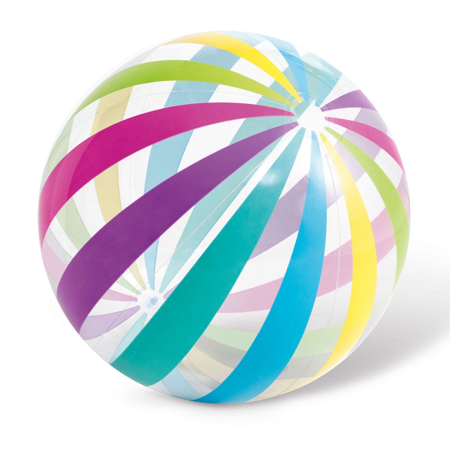 Intex Jumbo Inflatable Colorful Transparent Pvc Giant Beach Ball, Color ...