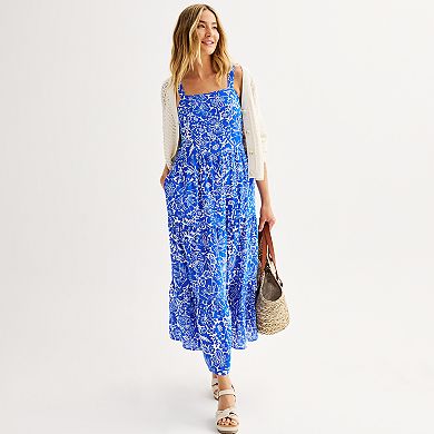 Women's Sonoma Goods For Life Button Front Crochet Cardigan