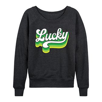 Women's Retro Lucky French Terry Long Sleeve Tee