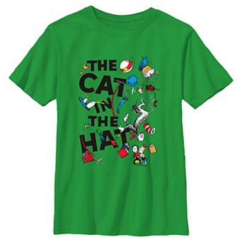 Boys Dr. Seuss The Cat In The Hat Poster Graphic Tee