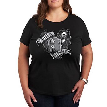 Disney's The Nightmare Before Christmas Plus Jack And Sally Love Graphic Tee