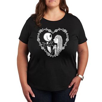 Disney's The Nightmare Before Christmas Plus Jack & Sally Heart Graphic Tee