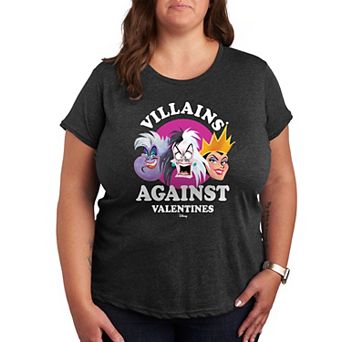 Disney's Villains Against V Day Plus Graphic Tee