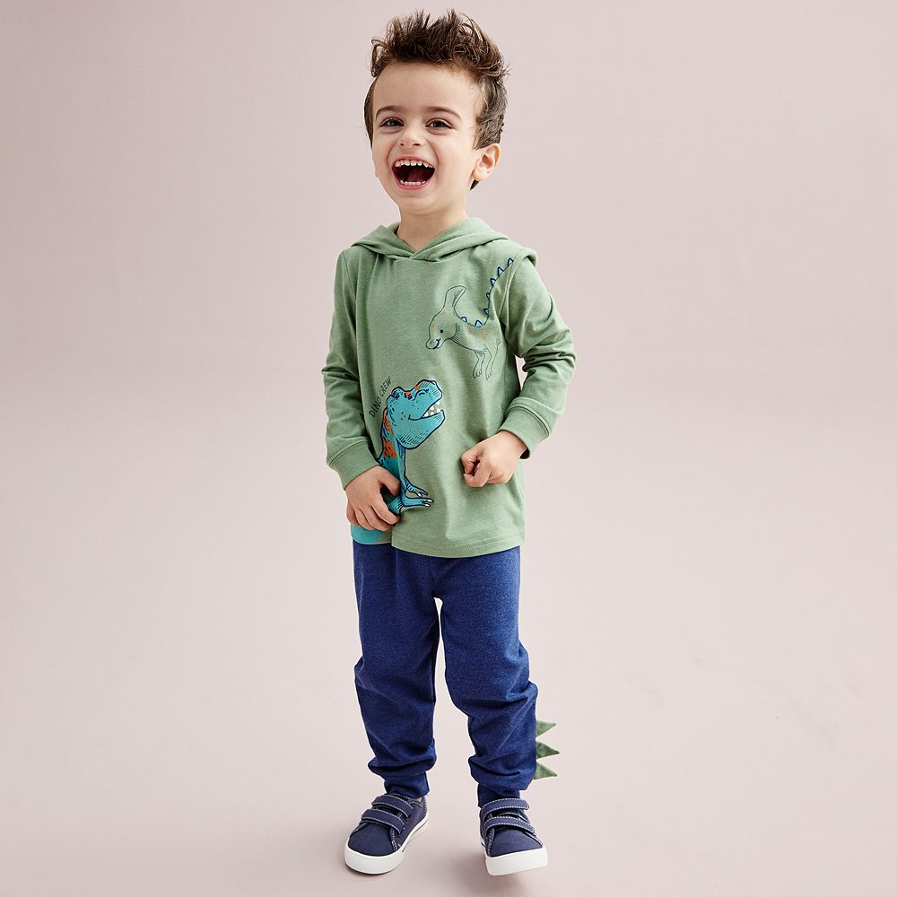 Carter's Toddler Boy's 2-Piece Dinosaur Polo Short Set