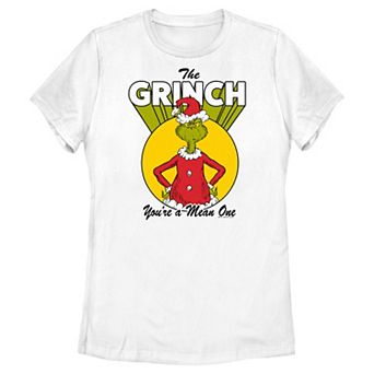 Juniors' Dr. Seuss The Grinch You're A Mean One Graphic Tee