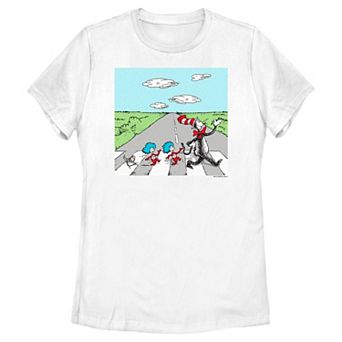 Juniors' Dr. Seuss The Cat In The Hat Crosswalk Graphic Tee