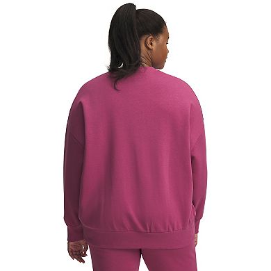Plus Size Under Armour Rival Fleece Oversized Crew Sweatshirt